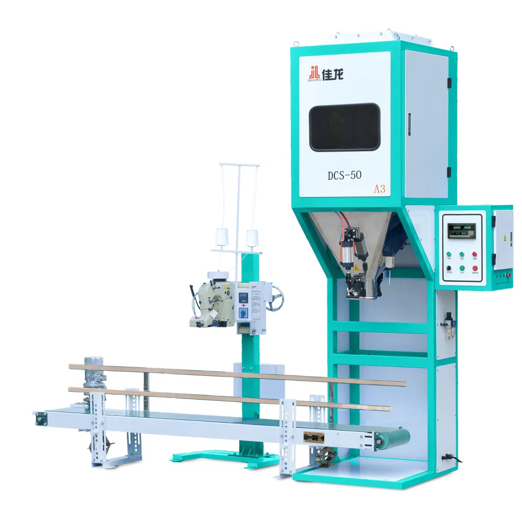 5-50kg Grains Packing Machine with Conveyor and Sewing Machine