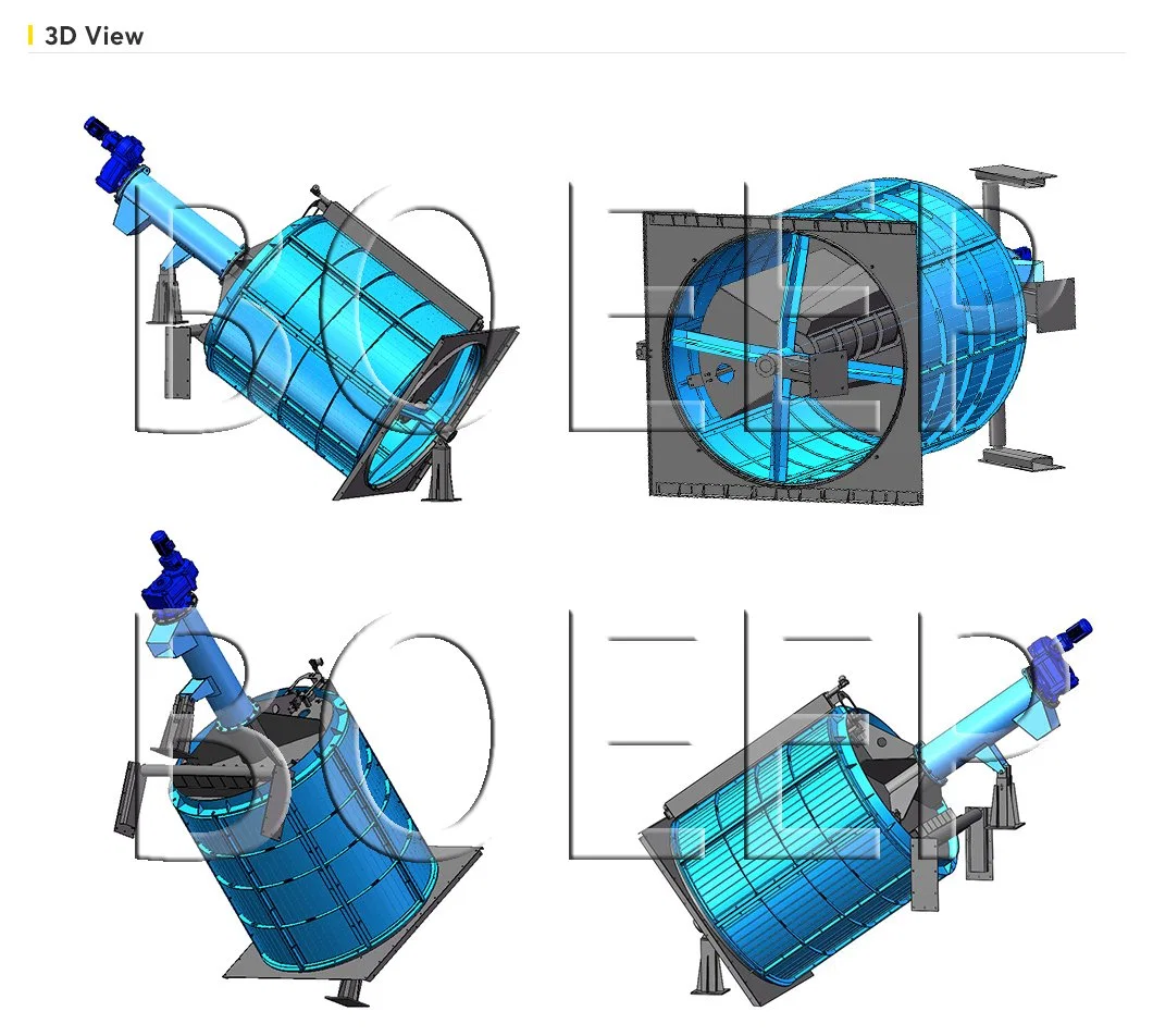 Filter Drum Rotary Screen Solid Liquid Separator for Wastewater System