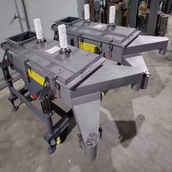 Tamiz de criba vibratoria lineal de acero inoxidable, máquina de tamizado para clasificación de frijoles