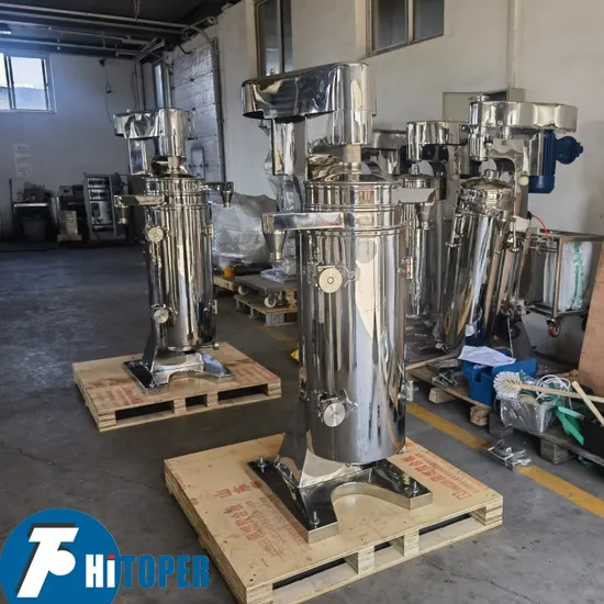 Separador sólido líquido del aceite de coco de la centrifugadora tubular de alta velocidad del cuenco